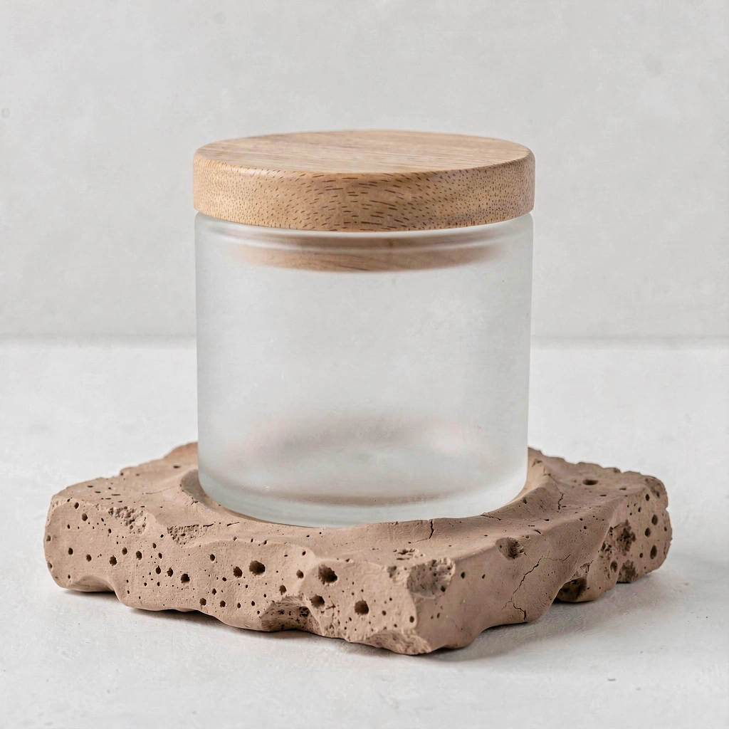 Premium hudvårdsprodukt i glas